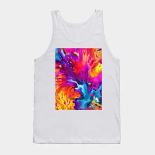 Abstract paint splats Tank Top